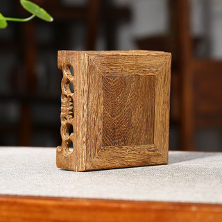 Đế gỗ vuông 10x10 cm , gỗ cánh gà tự nhiên