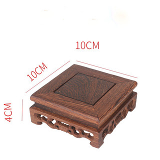 Đế gỗ vuông 10x10 cm , gỗ cánh gà tự nhiên