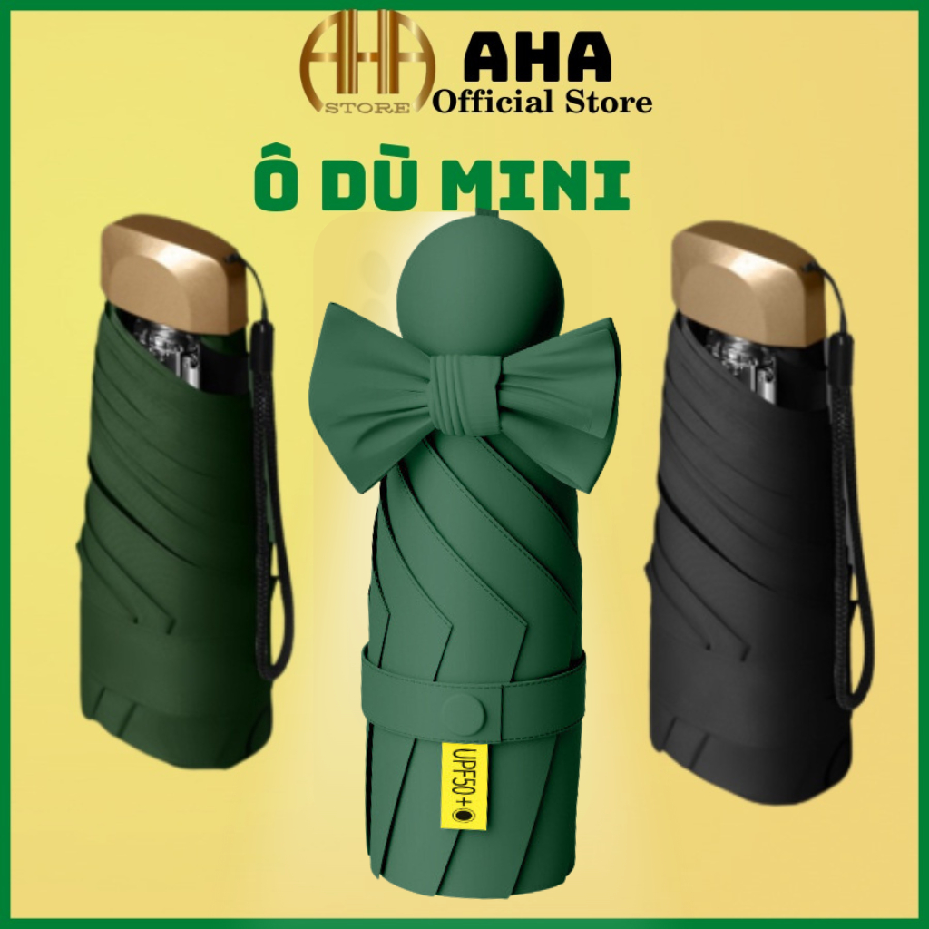 Ô Dù Mini Để Túi Siêu Gọn Che Nắng Mưa Khi Đi Du Lịch, Đi Học, Văn Phòng, Cao Cấp Chống Tia UV