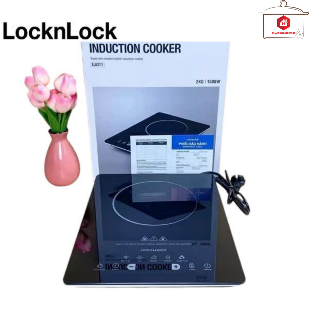 Bếp Điện Từ Lock&Lock EJI311 - Mặt Bếp Thủy Tinh, Không Bức Xạ, An Toàn Sử Dụng