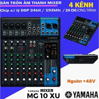 Mixer Yamaha MG10XU Chính Hãng - Bàn Trộn Âm Thanh 10 Kênh, Hiệu Ứng SPX, USB Interface, Phù Hợp Thu Âm & Biểu Diễn