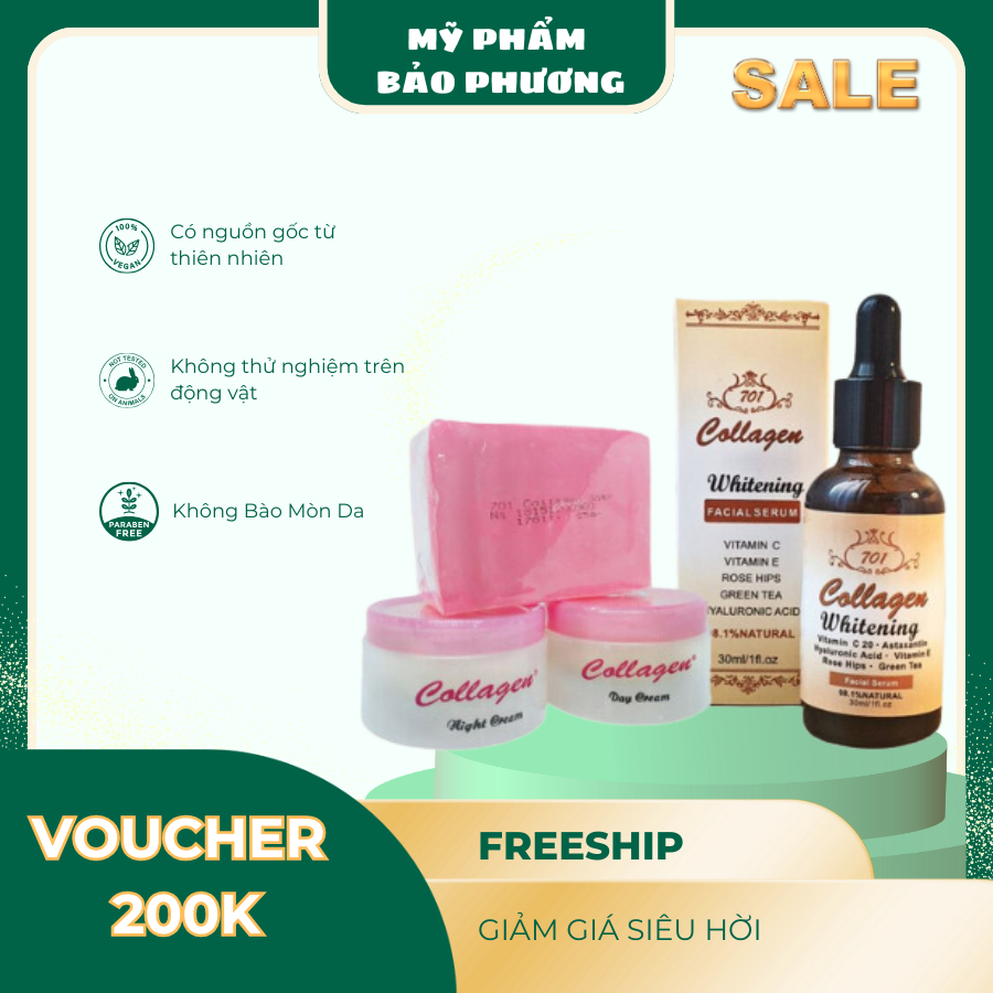 [Chính Hãng 100%] Bộ kem nám Collagen Plus Vit E 701
