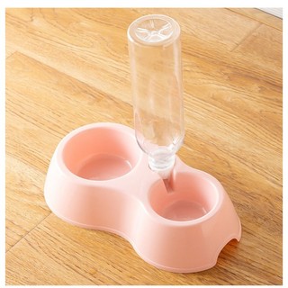 bộ chén ăn kèm chén bình nước cho chó mèo - T3 PETS SHOP