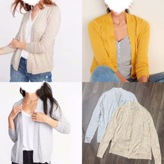 Áo khoác len cardigan nữ O..d.l n.a.vy,chất len mỏng vừa,áo khoác nhẹ dài 62cm-hàng xuất(45-75kg)