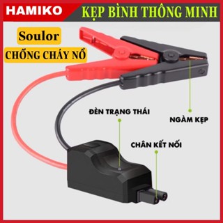 KẸP KẾT NỐI BÌNH ẮC QUY THÔNG MINH, KẸP CHỐNG CHÁY NỔ KHI CẮM NHẦM CỰC ÂM DƯƠNG, THƯƠNG HIỆU SOULOR