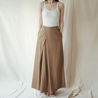   Gabyli Label  Chân váy dài chữ A vạt chéo trước - KADY SKIRT 