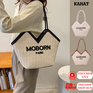 Túi đi biển vintage size to đeo vai, xách tay có khoá kéo tiện lợi đi du lịch KAHAT thời trang nữ T9