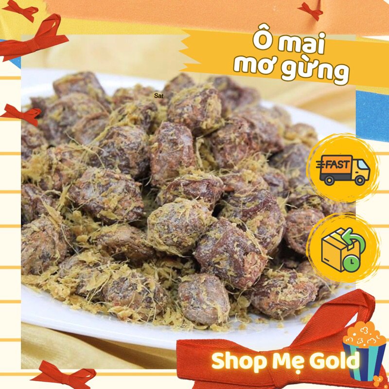 Ô mai mơ gừng thơm ngon (500g), đồ ăn vặt
