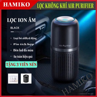 Máy lọc không khí ô tô air purifier, lọc sạch bụi mịn và mùi hôi trong xe, hàng chính hãng