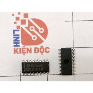 Combo 10 con CD4511BM, CD4511 SOP-16 IC
