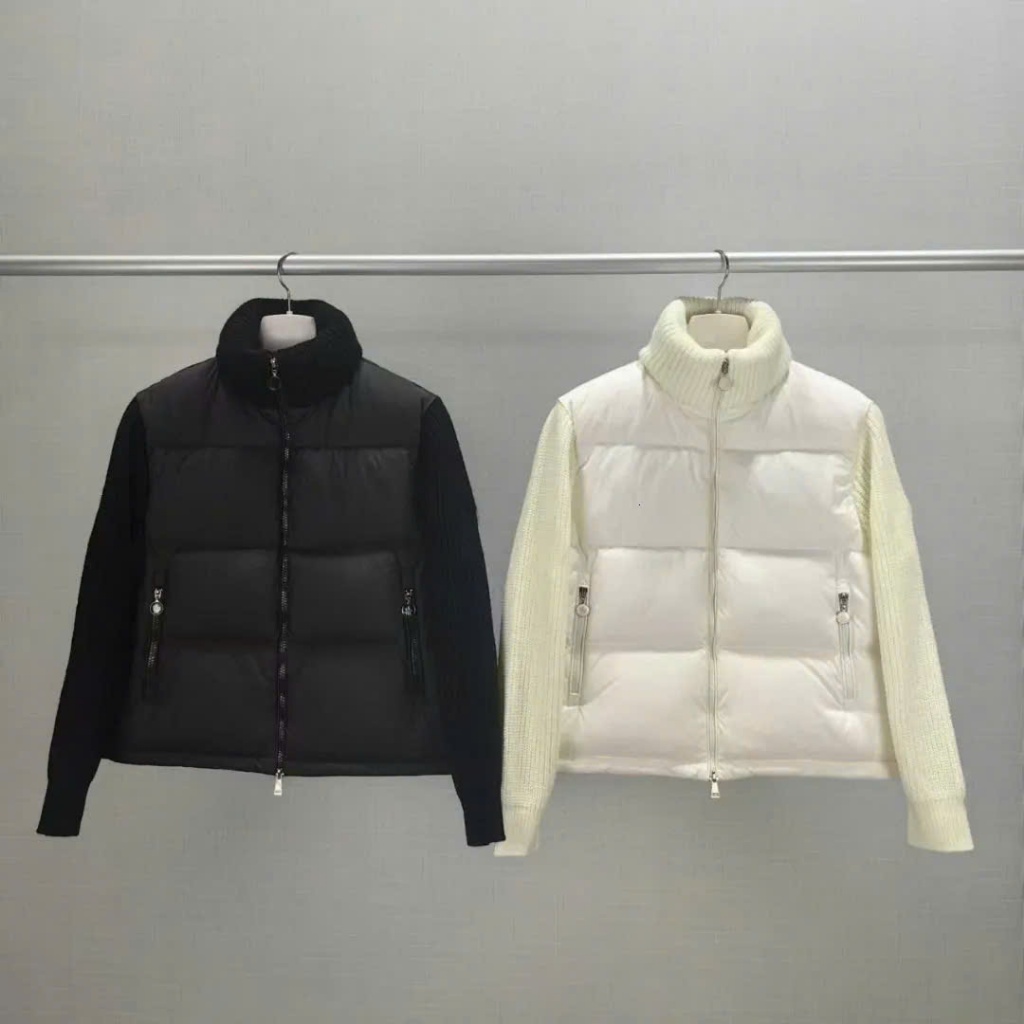 ÁO KHOÁC MÙA ĐÔNG NỮ MONCLER PADDED WOOL CADIGAN GIỮ ẤM TỐT PHAO KẾT HỢP LEN DÀY DẶN KIỂU DÁNG 2024