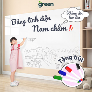 [HÀNG LOẠI 1] Bảng Trắng Dán Tường Không Dùng Keo, Bảng Dán Viết Bút Lông Ghi Chú Không Hại Tường