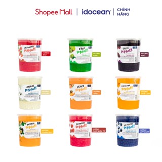 Hạt thủy tinh Hùng Chương hương trái cây 1 KG - Hạt poppall, hạt nổ, topping trà sữa, trà trái cây