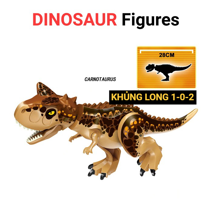 Đồ Chơi Khủng Long Carnotaurus Hãng Lele Dài 28cm