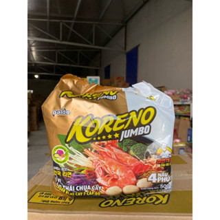 com bo 10 Gói Mì Lẩu Thái Koreno Hương Vị Chua Cay 100G/ Mì Lẩu Thái Chuẩn Vị Mì Cay 7 Cấp Độ [ Date Mới ]