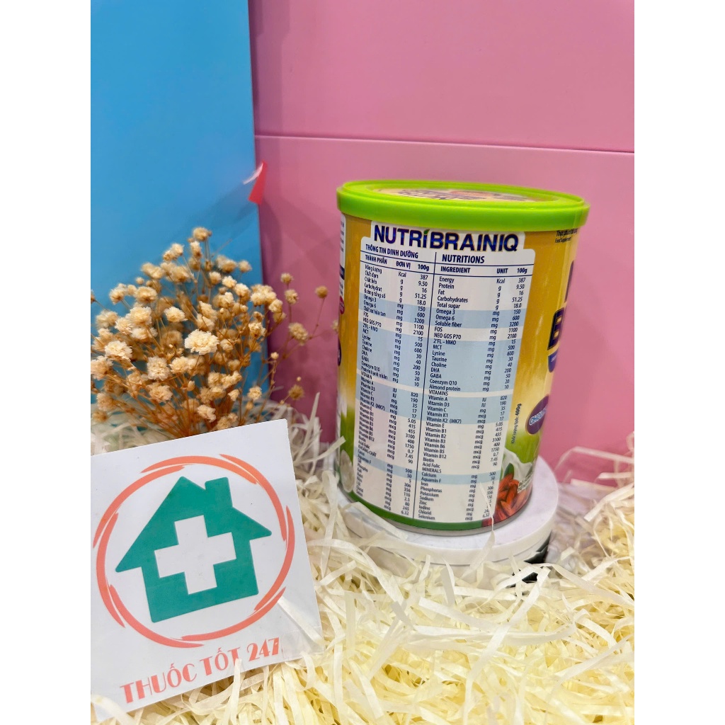 Sữa phát triển trí não cho bé Nutri Brain IQ DOCTOR NUTRI, sữa bột thuần chay nhập khẩu Mỹ giúp bé thông minh học giỏi