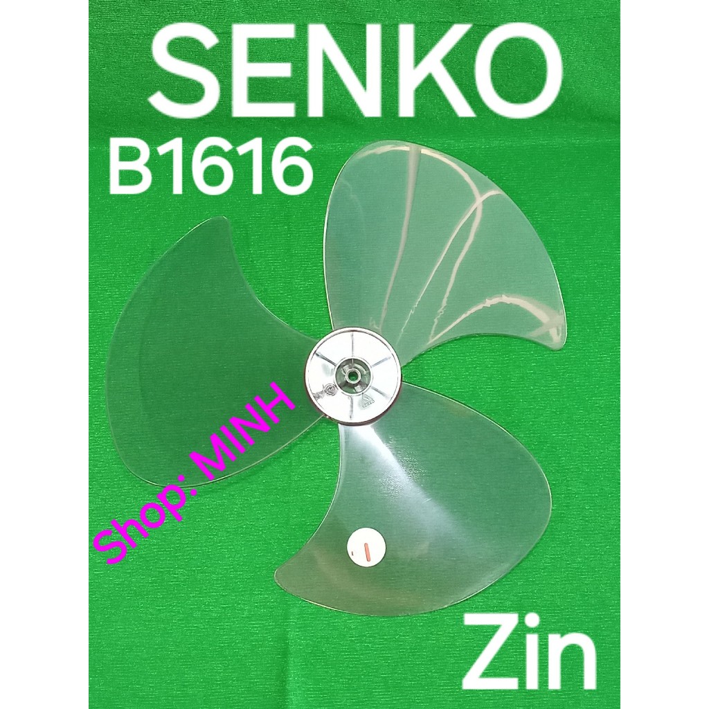CÁNH quạt Senko B1616 zin theo máy (B4) – cánh B4, cánh 3 lá, lỗ cốt tròn quạt bàn Senko B1616