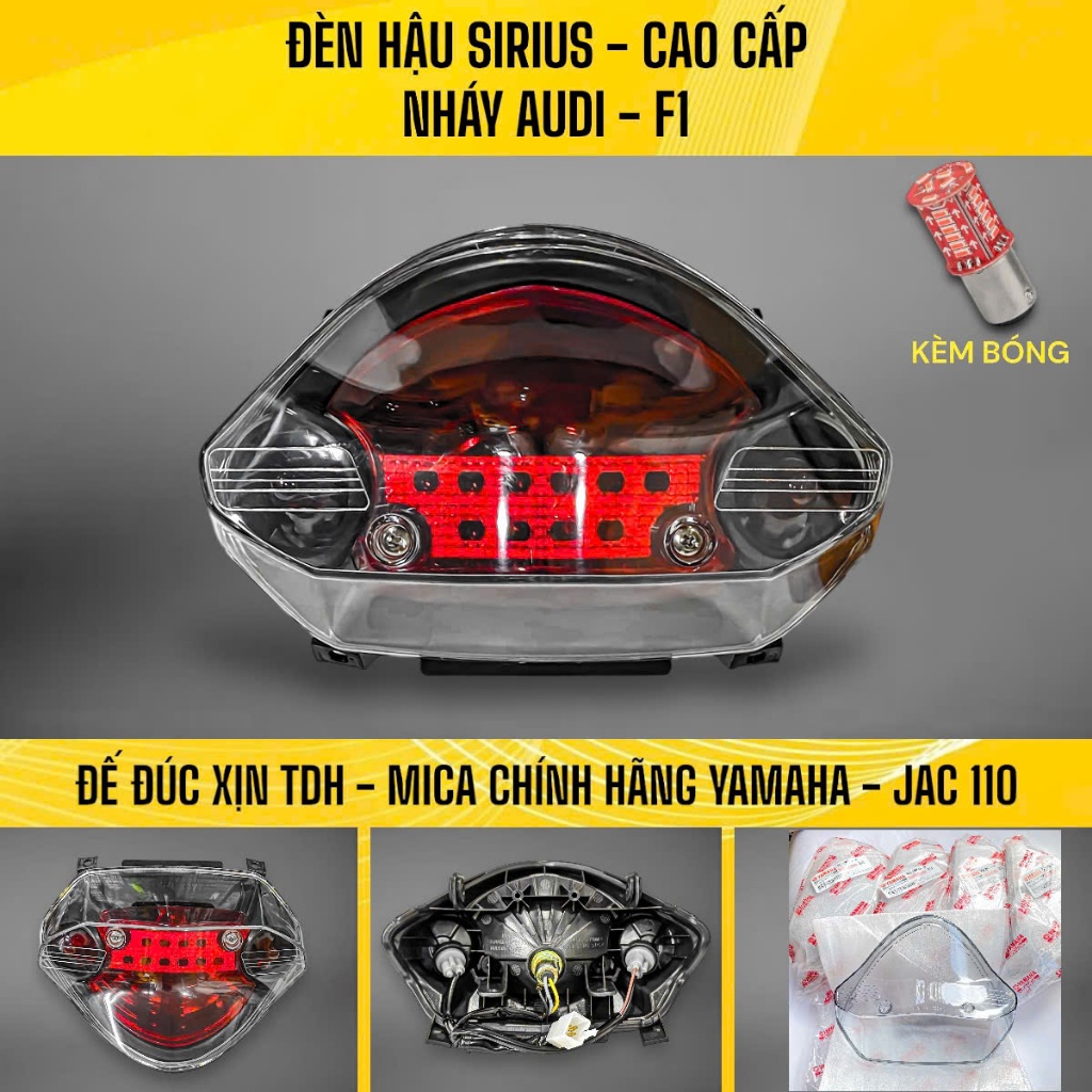 Đèn hậu Sirius tặng bóng Audi | Appi | Aniss | TST