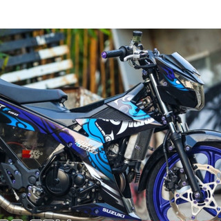 Tem trùm Satria F150 hoa văn DECAL 3A