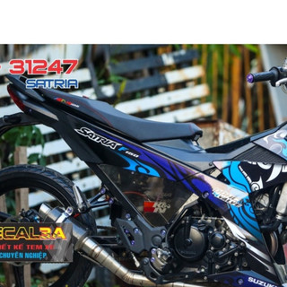 Tem trùm Satria F150 hoa văn DECAL 3A