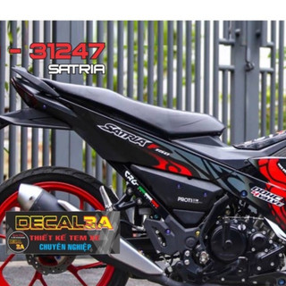 Tem trùm Satria F150 hoa văn DECAL 3A