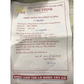 đồng hồ nước sạch Phú thịnh - đồng hồ đo lưu lượng nước minh hoà