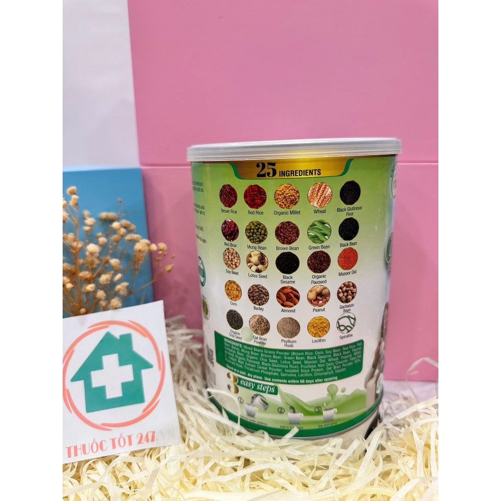 Sữa 25 Green Nutri 750g - Sữa Hạt Ngũ Cốc chính hãng