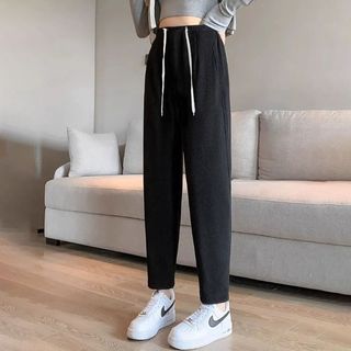  Quần Bầu Baggy Mùa Đông 2025 Larosa Dáng Dài Chất Len Tăm Mềm Ấm Ống Đứng Bigsize LA115Q 