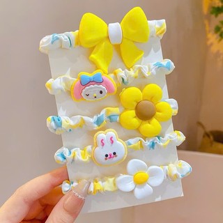 Dây cột tóc cao su co giãn cho bé nhiều hình dễ thương Hàn Quốc
