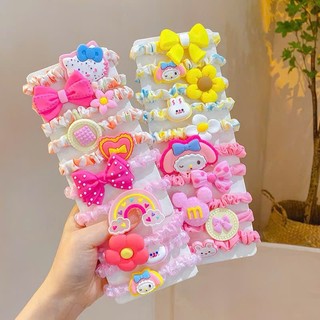 Dây cột tóc cao su co giãn cho bé nhiều hình dễ thương Hàn Quốc