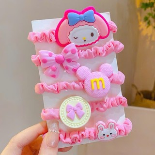 Dây cột tóc cao su co giãn cho bé nhiều hình dễ thương Hàn Quốc