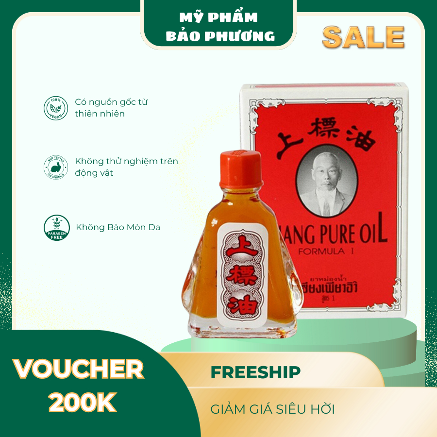 Dầu gió siang ông già (nước vàng) 3ml