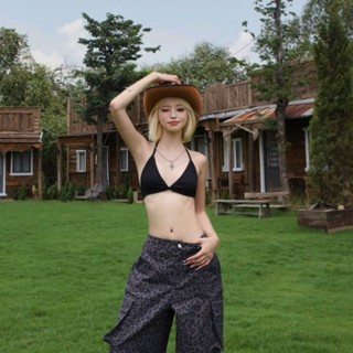 Áo Bra Cột Dây TWENTI Chất Thun Gân