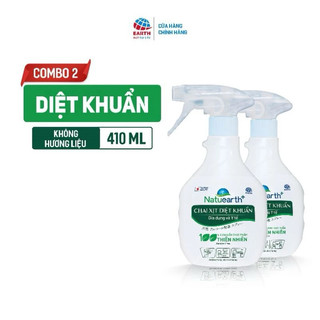 Combo 2 chai xịt diệt khuẩn Natuearth Plus 410 ml - Dùng trong gia dụng và y tế
