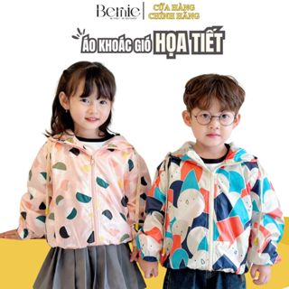 Áo khoác tổng hợp dễ thương chống nắng và giữ ấm 2 lớp BERNIE cho bé trai bé gái 9 đến 25kg 24A017