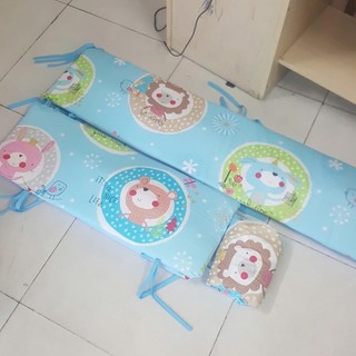 Combo nệm quây ga cho cũi 62x100cm