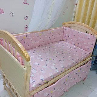 Combo nệm quây ga cho cũi 62x100cm