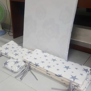 Combo nệm quây ga cho cũi 62x100cm
