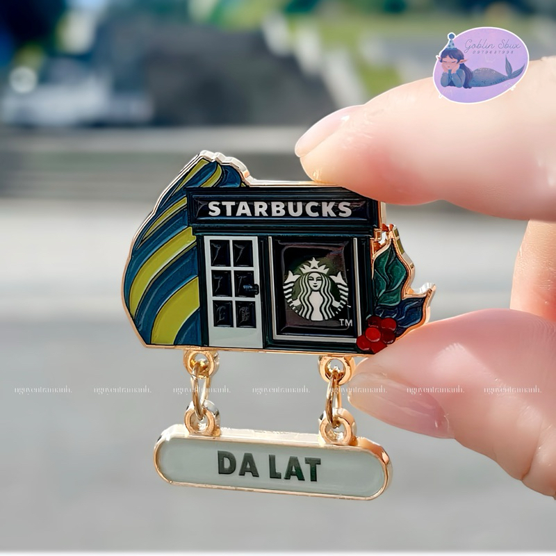 [Authentic] STARBUCKS VIETNAM GHIM CÀI ÁO CITY ENAMEL PIN ĐÀ LẠT