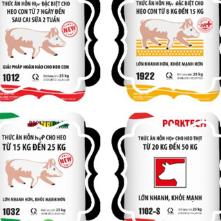 Bao 25kg Thức ăn đặc biêt cho heo Cargill 1012 1922,1032,1102S 1102,1202s,1202,1042,1052,9632,9642,9652 