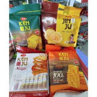 Bánh Richy Kenju  hành kem dẻo túi 186g/ bánh richy đủ loai