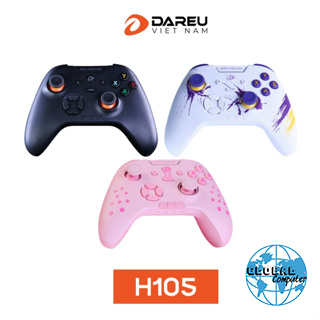 Tay cầm chơi game DAREU H105, Black | White | Pink