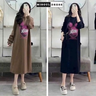  Váy bầu nỉ da cá dài tay X17 dáng suông thiết kế mặc mùa thu đông - Đầm bầu hoodie nỉ bông free size form rộng mặc nhà 