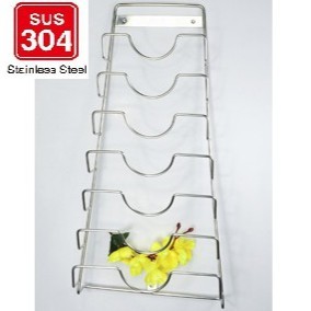 Giá úp vung nồi TĂM ĐẶC DÀY Kệ để treo vung nắp xoong nồi 100% INOX 304 gắn tường KỆ NẮP XOONG