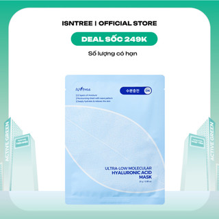  Mặt nạ HA siêu vi nano cấp ẩm chuyên sâu Isntree Ultra-low Molecular Hyaluronic Acid Mask 25g 