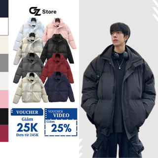 Áo phao trần bông 3 lớp đủ màu dày dặn không dồn bông chuẩn form nam nữ chính hãng phao béo GZAP01