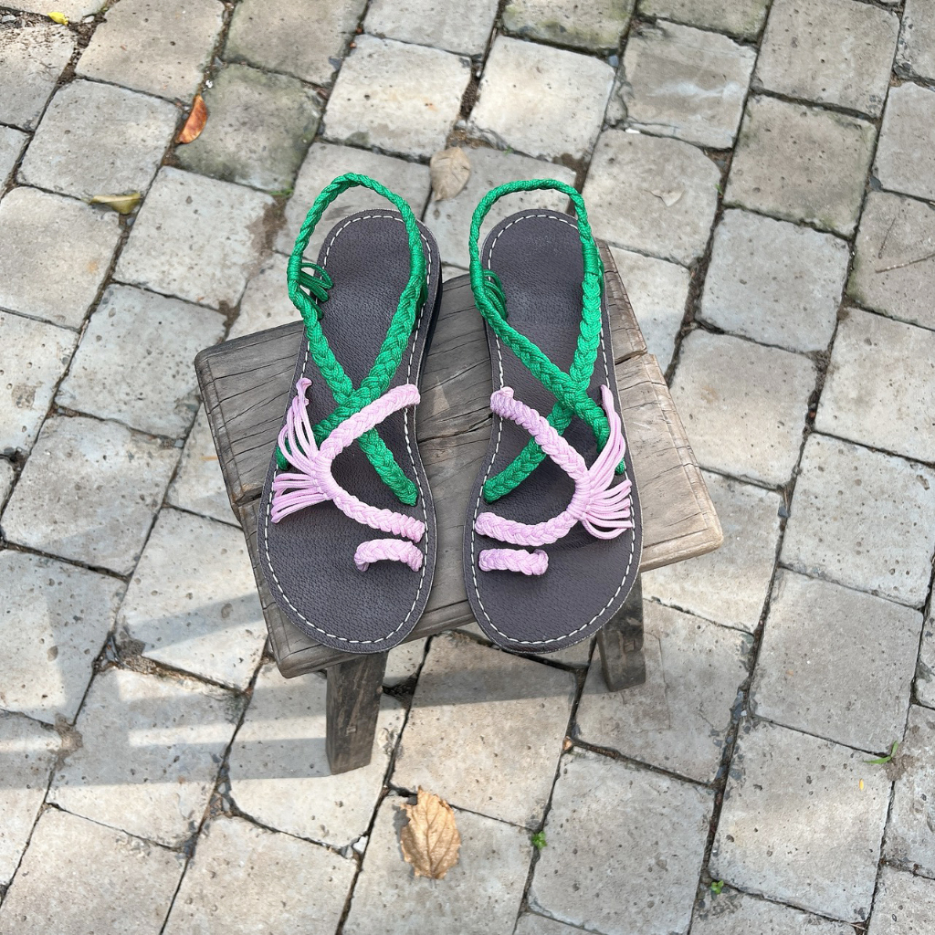 Giày Sandal nữ boho đi biển dạo phố