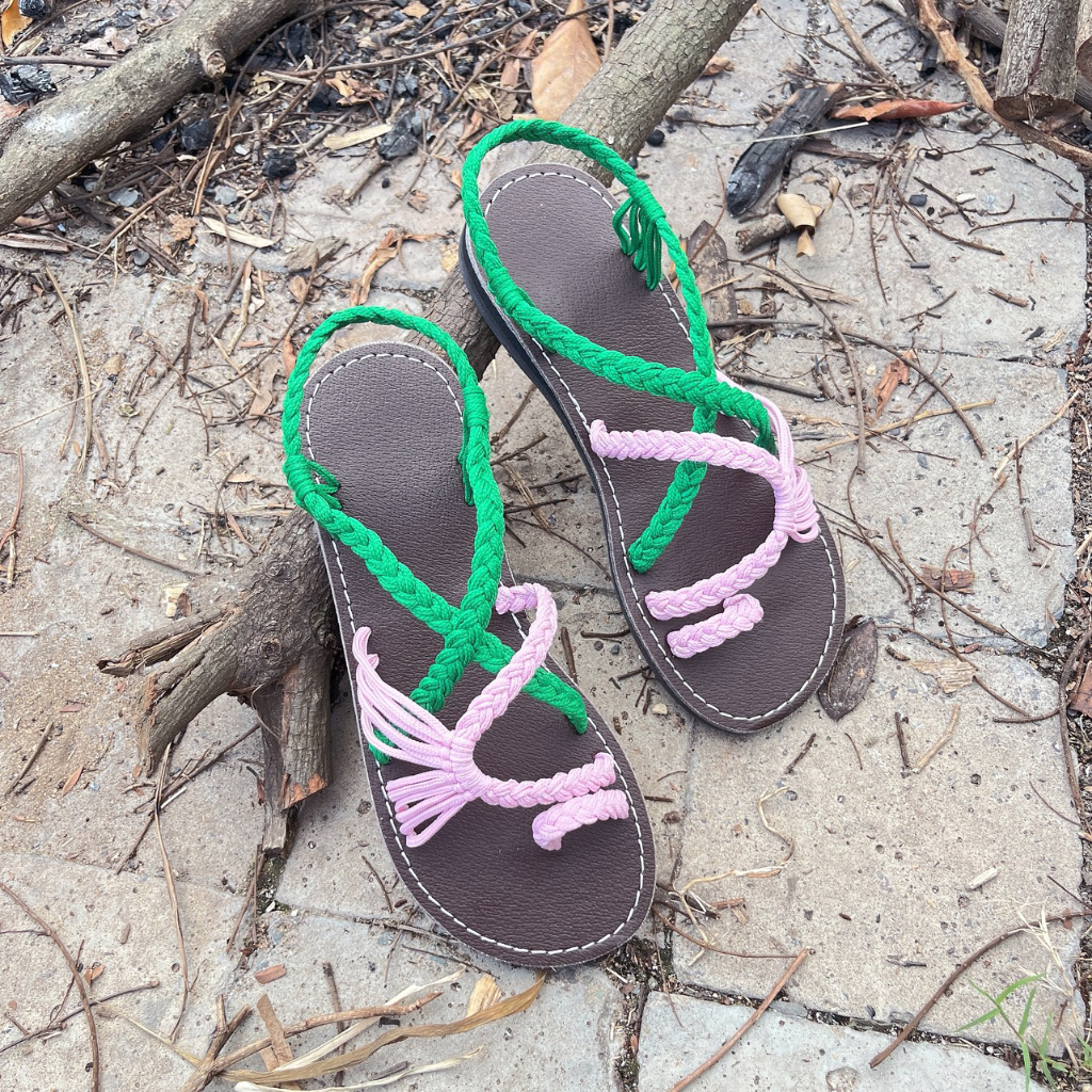 Giày Sandal nữ boho đi biển dạo phố