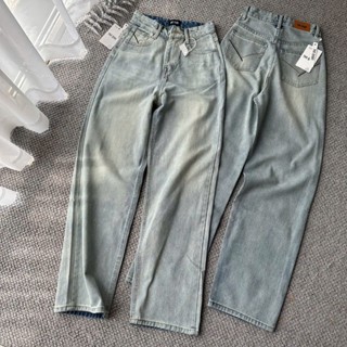 Quần Jeans THE QUAO Nữ Lưng Cao Ống Suông Thêu Túi R0510_493( CHUẨN SIZE)