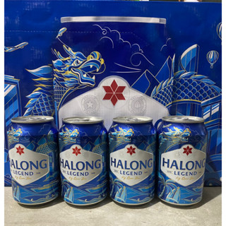 Thùng bia HẠ LONG LEGEND 24 lon xanh